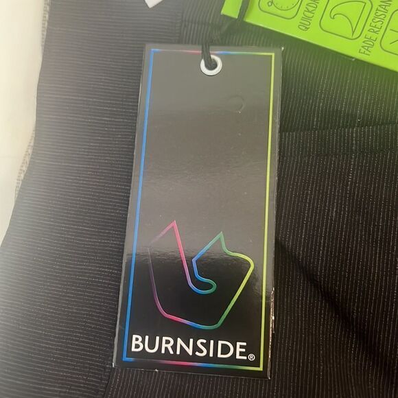 Burnside Mens Black Shorts 36 Waist 20 Length Hybrid Series Stretch Land & Sea - Picture 2 of 6